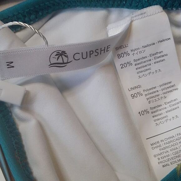 Cupshe Floral One-Piece Swimsuit NWT Size M - Picture 3 of 5